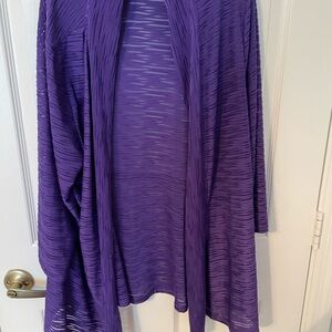 Purple light weight jacket cover up. Large